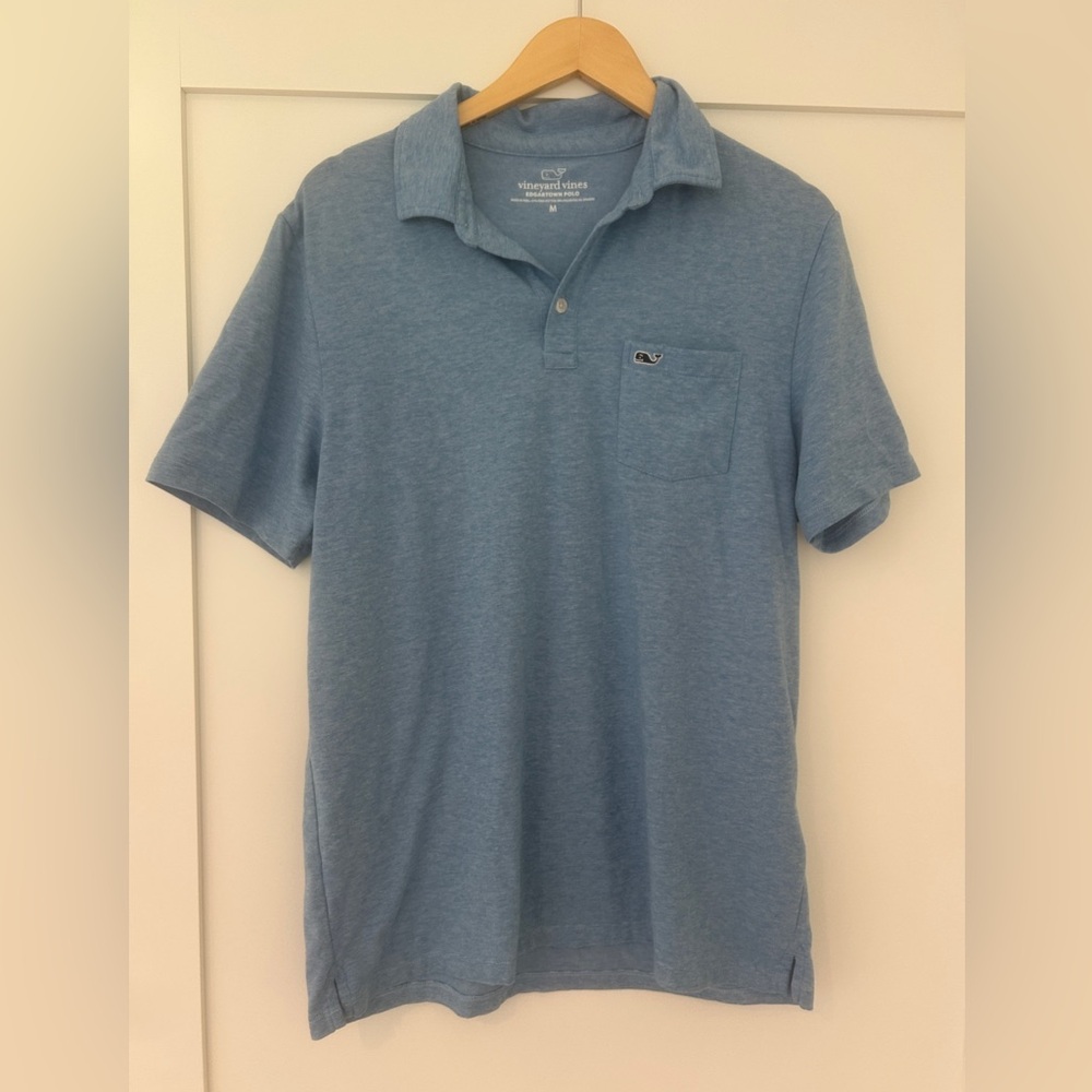 Vineyard Vines Medium Men's Blue Polo Shirt
